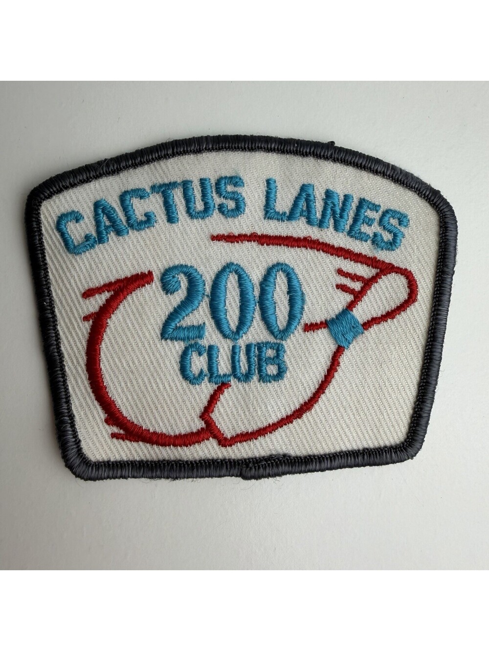 Vintage Cactus Lanes 200 Club Bowling Patch Embroidered Sports Collectible